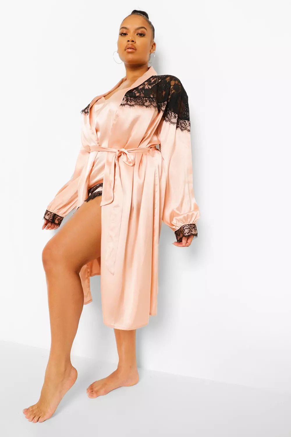 Boohoo plus outlet robe